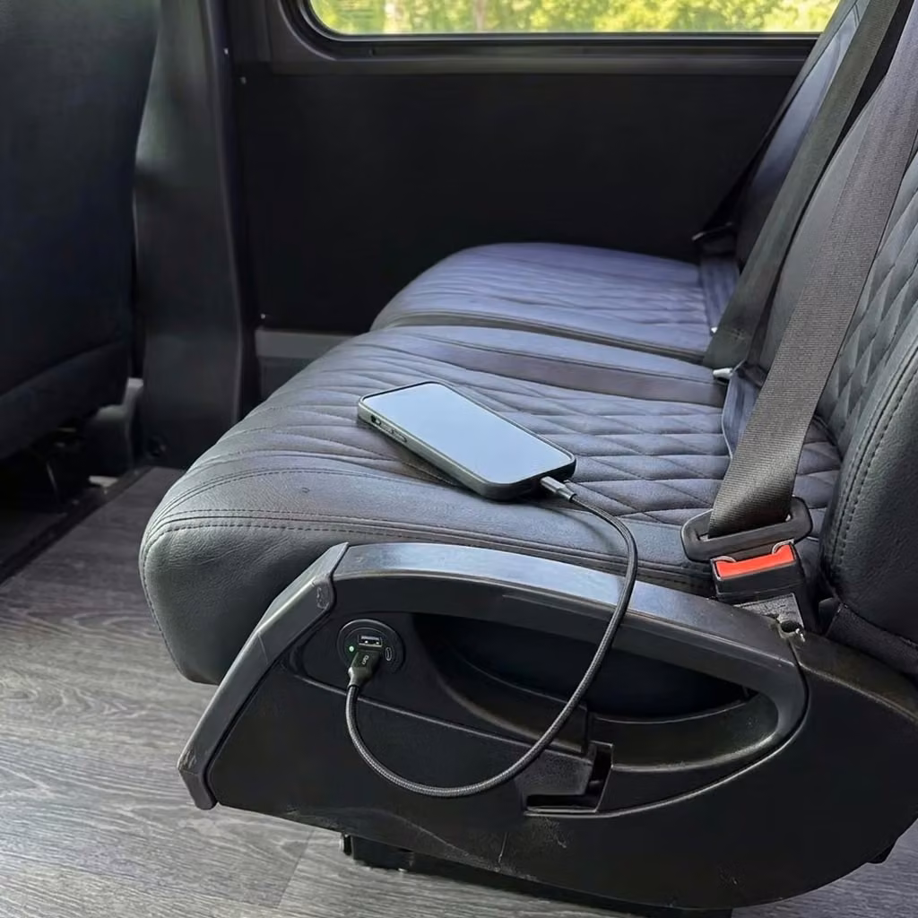 desert hot springs 20 passenger minibus usb charging