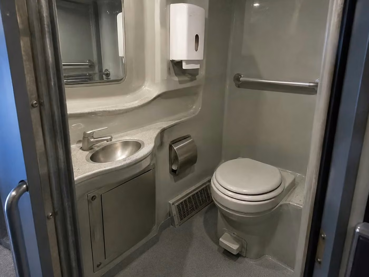 desert hot springs 56 passenger charter bus onboard restroom