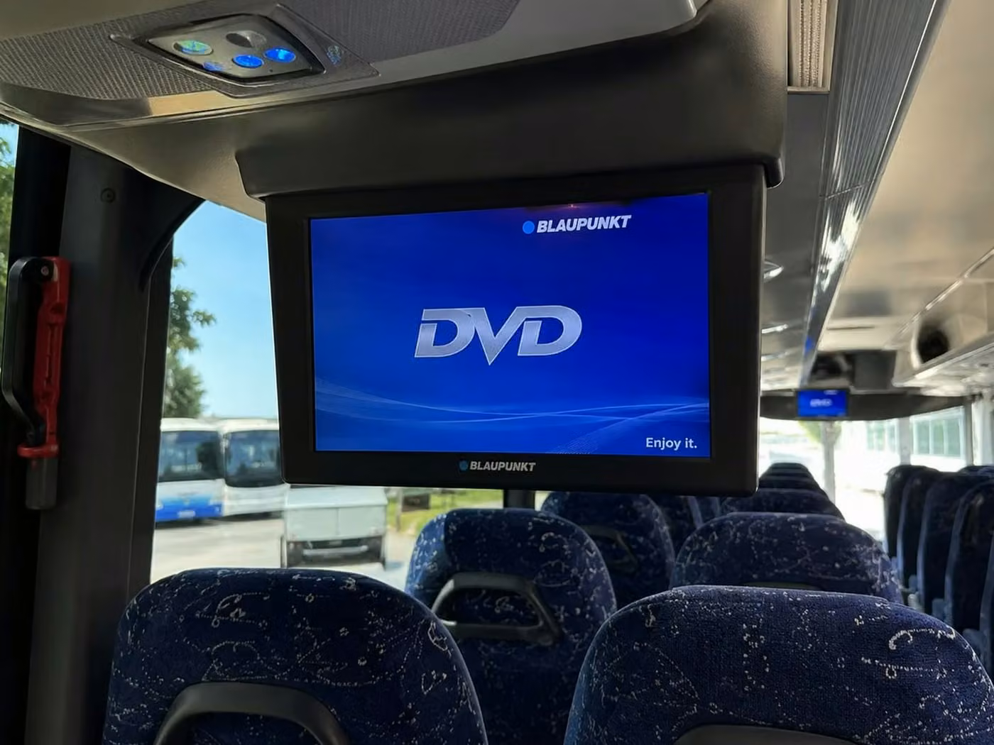 desert hot springs charter bus tv monitors
