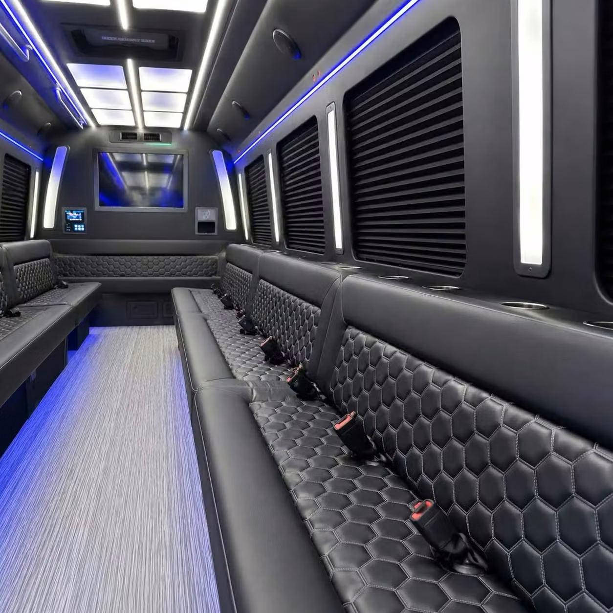 desert hot springs party bus party lighting