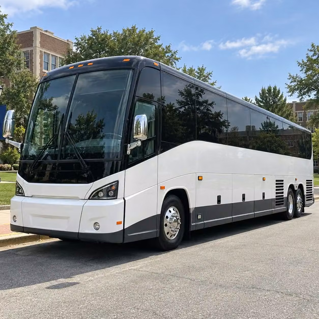 desert hot springs sports charter buses with wifi power outlets tvs and restrooms