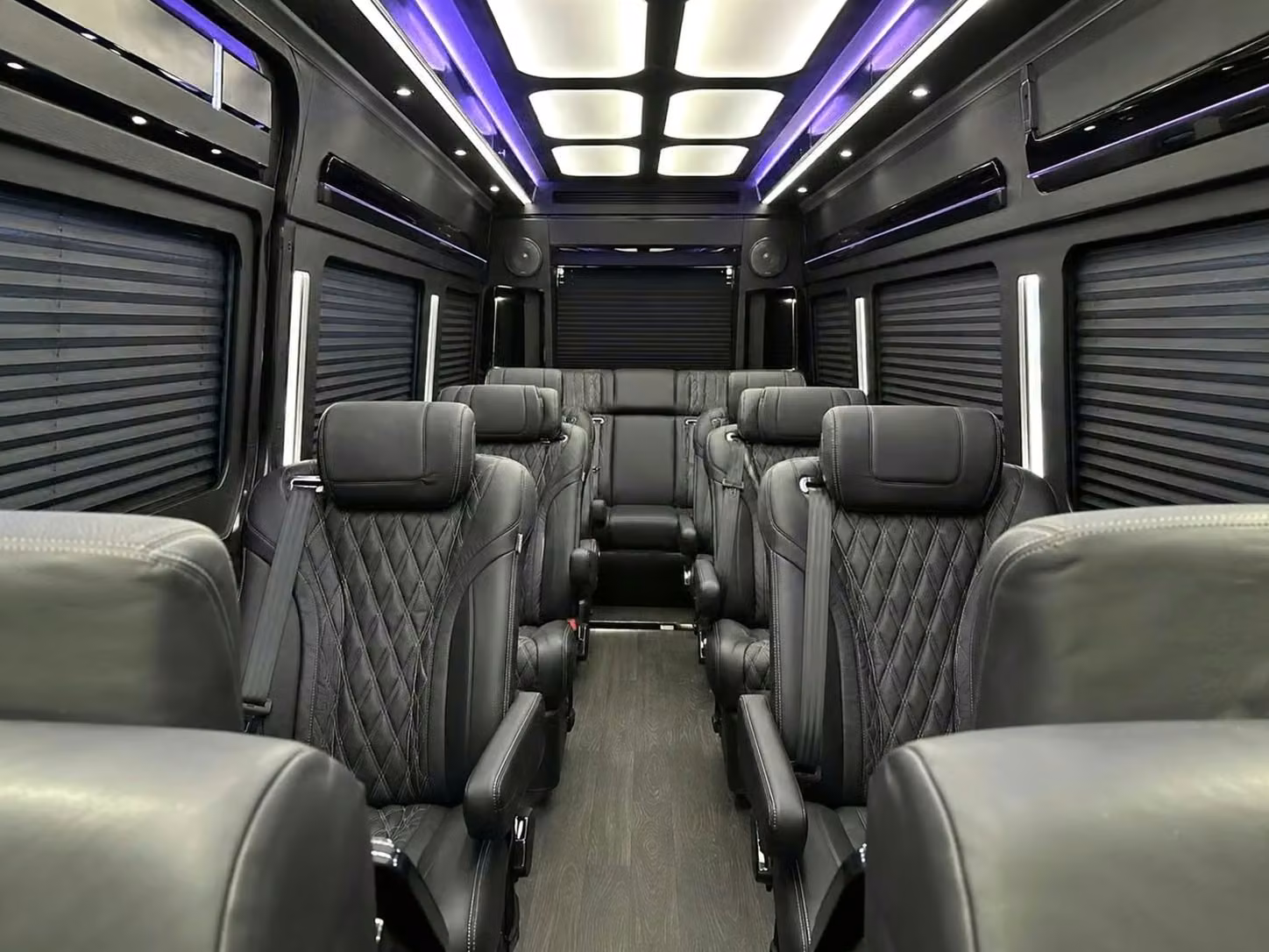 desert hot springs sprinter van rental with driver reclining seats