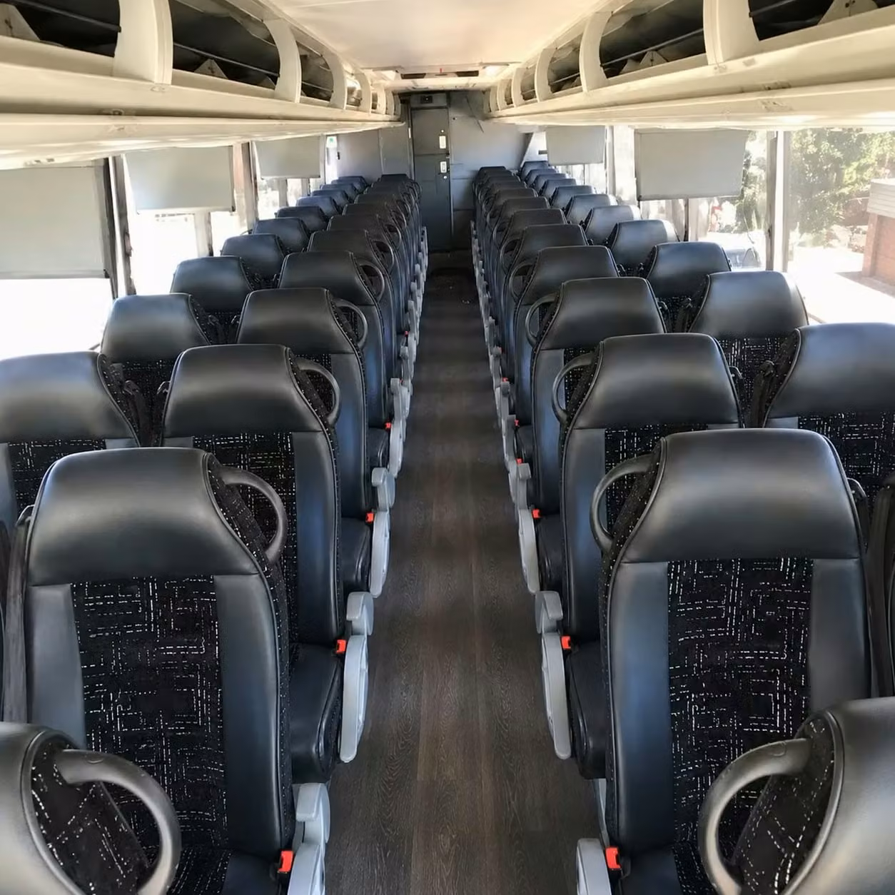 56 passenger charter bus interior